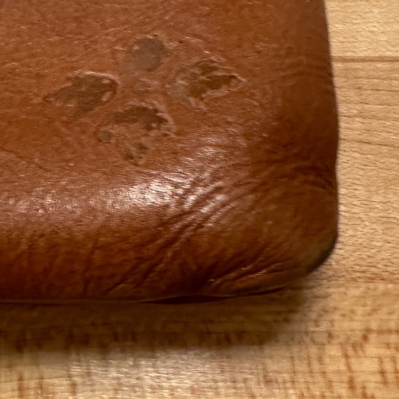 Patricia Nash brown saddle leather large size zippered wristlet - Picture 10 of 12